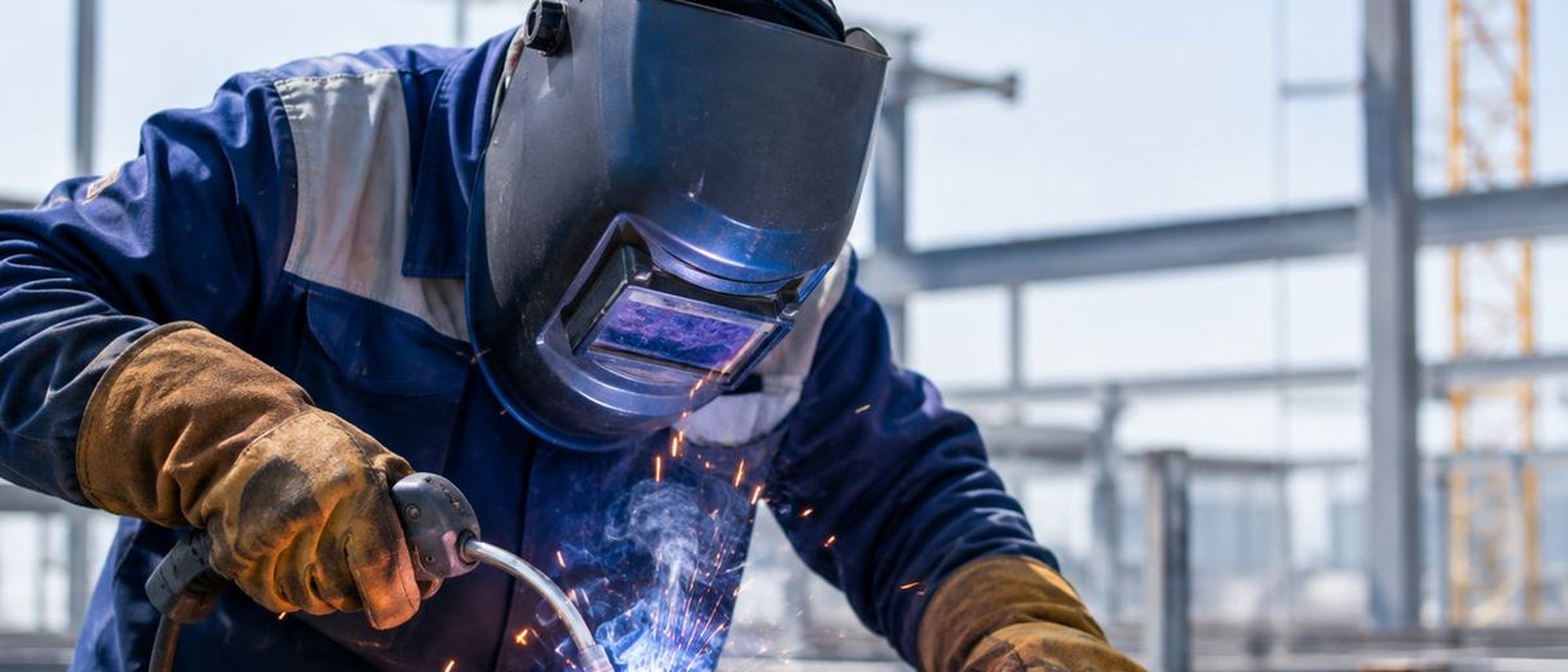 Keevitustööd metallkonstruktsiooniga objektil
